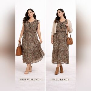 BB Dakota by Steve Madden Floral Maxi Dress XXL